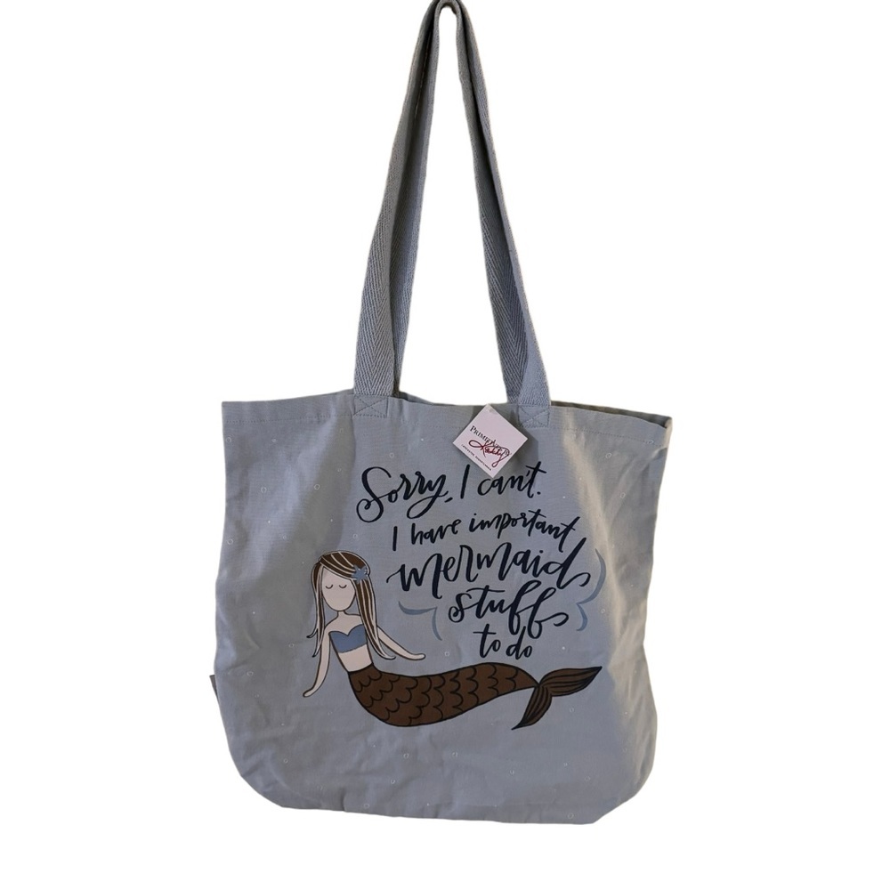 Primitives by Kathy Double-Sided Tote Bag, Large, Important Mermaid